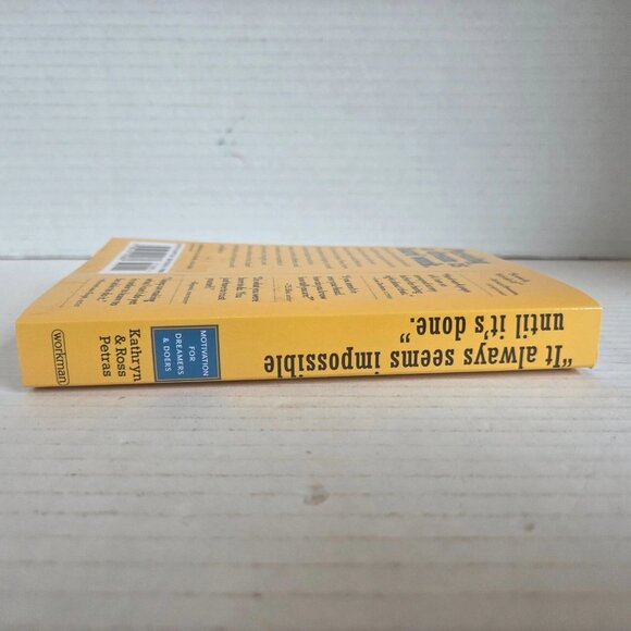 "It always seems impossible until it's done" Book by Petras/Motivation/NWT - Picture 4 of 6